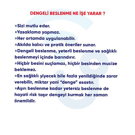 Dengeli beslenme ne işe yarar?
